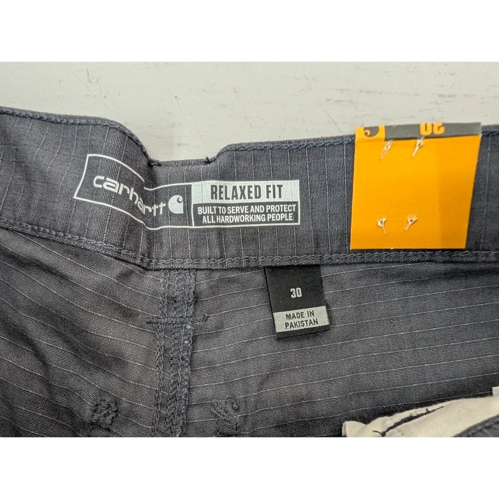 Carhartt Force Relaxed Fit Ripstop Cargo Work Shorts Men's Size 30 Gray NWT